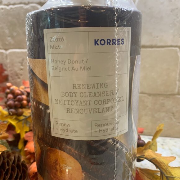 Korres HONEY DONUT Renewing Body Cleanser 33oz. NWT - Picture 2 of 7